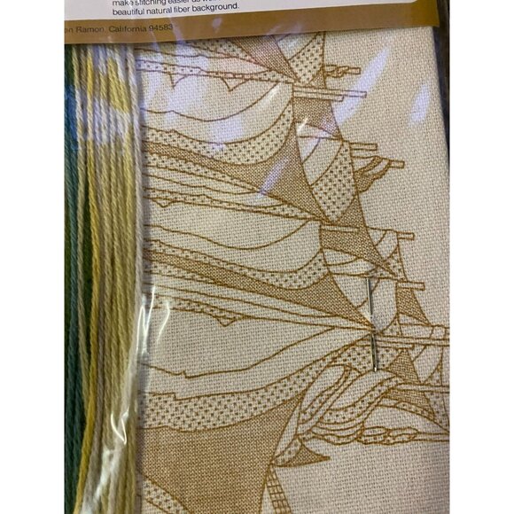 Vintage 1977 Sunset Stitchery Before The Wind Needlecraft NEW 2501 - Picture 4 of 13
